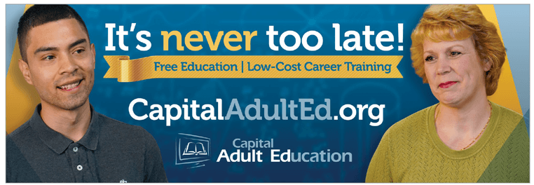 Capital Adult Education offers free education and low cost training