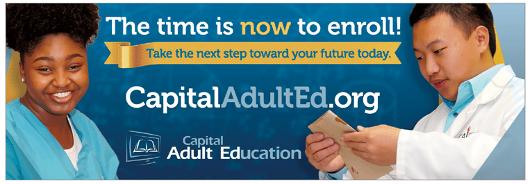 Capital Adult Education can help you take the next step toward your future